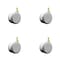 Service Caster 3 Inch MRI Safe Casters, 12mm Threaded Stem, Set of 4, 4PK SCC-TS02S75-TPR-GRY-M12X22-MRI-4 - alternate 1